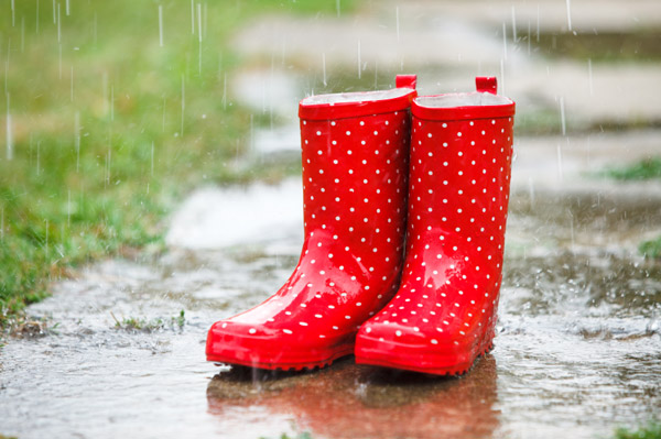 April Frugal Forecast rainboots